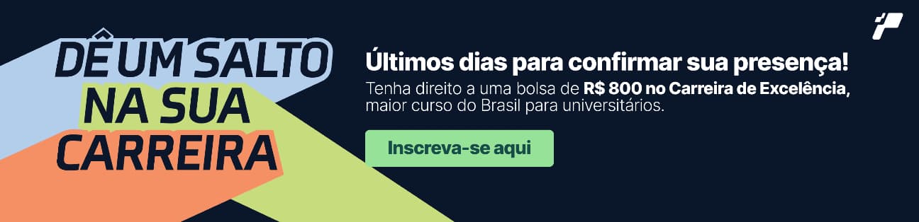 Banner escrito Dê um Salto na Sua Carreira, inscreva-se no Carreira de Excelência, do Na Prática